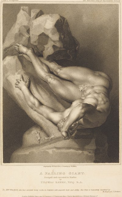 En fallende gigant av William Bond after William Hilton I after Thomas Banks