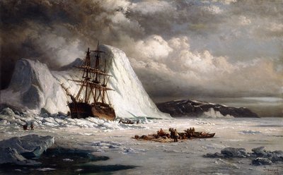 Isbundet skip, av William Bradford