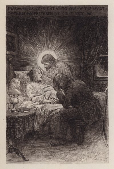 Død og liv (gravering) av William Brassey (after) Hole