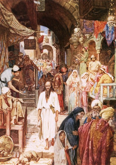 Jesaja er vitne til Jerusalems last og dårskap av William Brassey Hole