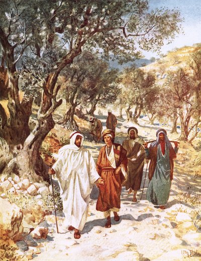 Jesus og disiplene hans reiste til Galilea av William Brassey Hole