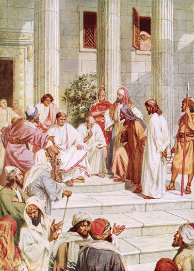 Jesus førte fram for Pilatus av William Brassey Hole