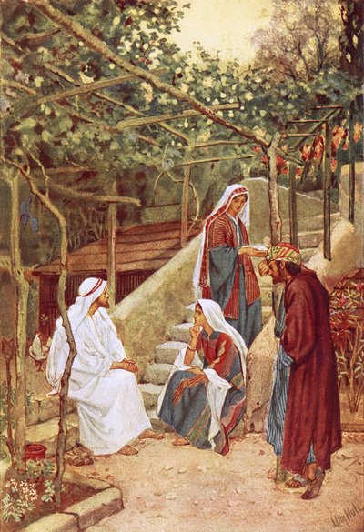 Jesus hviler i Betania hjemme hos vennene sine av William Brassey Hole