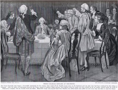 Prins Charles Edward ved Holyrood, illustrasjon fra 