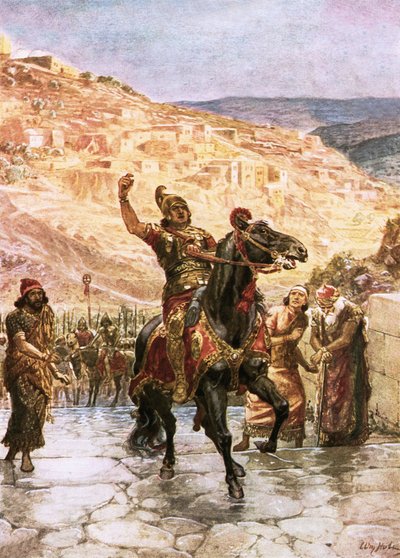Den assyriske Rabshakeh krever overgivelse av Jerusalem av William Brassey Hole