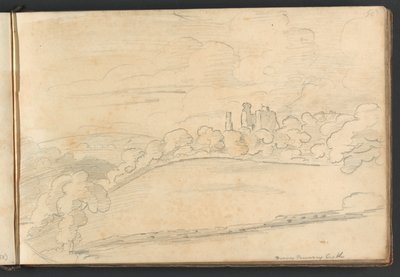 Berry Pomeroy Castle av William Brockedon