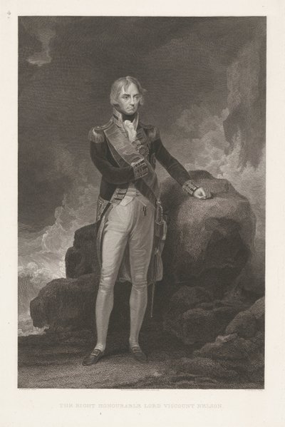 Portrett av Horatio Nelson Høyre ærede Lord Viscount Nelson (tittel på objekt) av William Bromley (I)