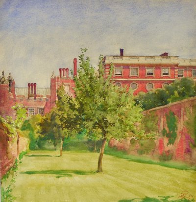 Hampton Court fra den private hagen av William Bruce Ellis Ranken