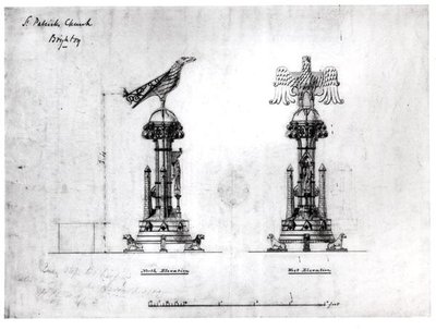 Design for en talerstol, St. Patrick