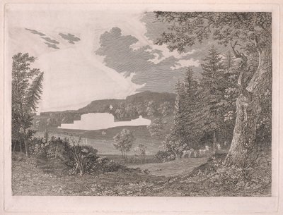 Fonthill slik det var før Mr. Beckfords endringer av William Byrne