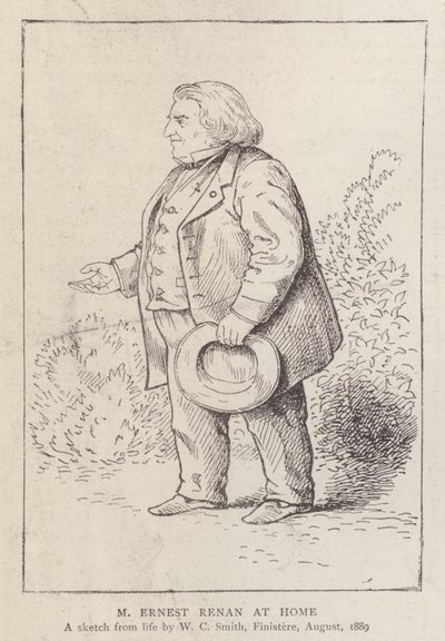 Ernest Renan, fransk filosof og religionshistoriker, hjemme av William C. Smith