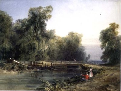 Barn Sportsfiske av William Callow