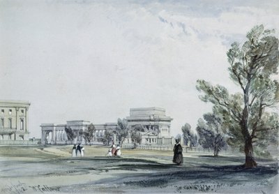 Inngang til Hyde Park ved Hyde Park Corner av William Callow