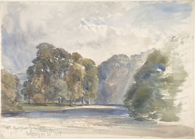 Ved Wharfe, Bolton Abbey av William Callow