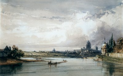 Paris sett fra det fjerne, c1835-1900 av William Callow