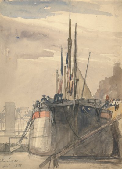 Luxor, Paris, desember 1833 av William Callow
