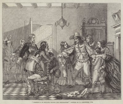 Charles II i Holland, før restaureringen av William Carpenter
