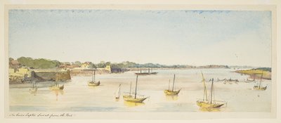 River Taptie, Surat fra forten (båter) av William Carpenter