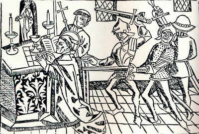 Martyrdøden til St. Thomas av Canterbury, c1484 av William Caxton