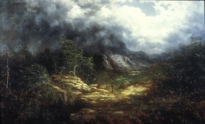 Storm Over the Blue Ridge (olje på lerret) av William Charles Anthony Frerichs
