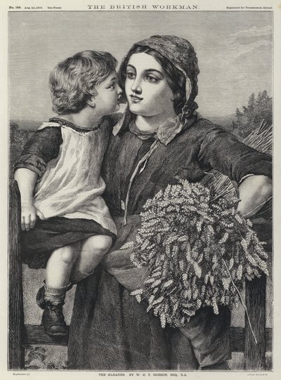 The Gleaner (gravering) av William Charles Thomas (after) Dobson