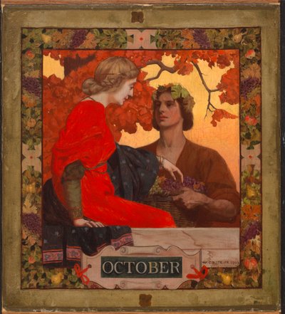Oktober (forsideillustrasjon for Harper#39;s Magazine) av William Clarke Rice