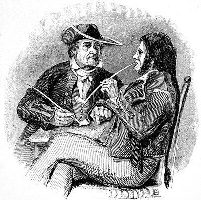 Gamle salter (sjømenn, sjømenn), nyter en pipe med tobakk av William Clarkson (manner of) Stanfield