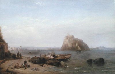 A View of Ischia (olje på lerret) av Clarkson Frederick Stanfield