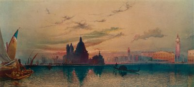 La Santa Salute, fra San Giorgio, Venezia, c1872 av William Collingwood Smith