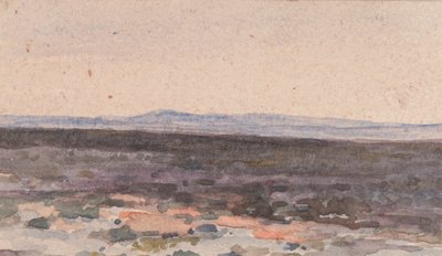 Landskap: Dal med fjell i avstand av William Collins