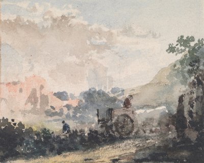 Landskap med vogn av William Collins