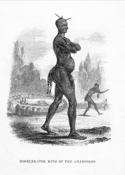 Moselekatse King of the Amazooloo, 1852 av William Cornwallis Harris