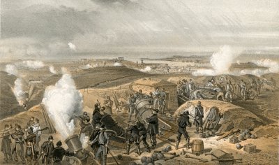 En varm dag i Batteriene av William Crimea Simpson