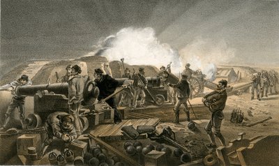 En varm natt i Batteriene av William Crimea Simpson