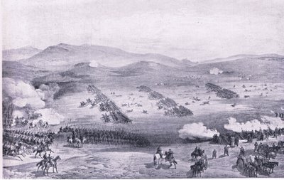 Balaclava, 25. oktober 1854: Ansvaret til den lette brigaden, illustrasjon fra British Battles on Land and Sea, 1915 av William Crimea Simpson