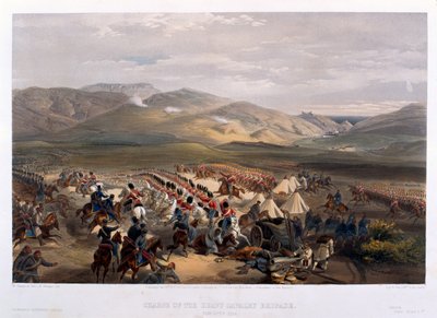 Ansvar for den tunge brigaden i slaget ved Balaclava, 1854 av William Crimea Simpson