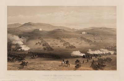 Ansvar for den lette brigaden under generalmajor jarlen av Cardigan, 1855 av William Crimea Simpson