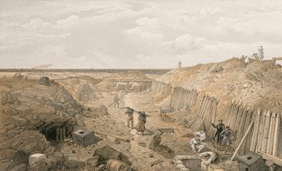Grøft av Bastion du Mat av William Crimea Simpson