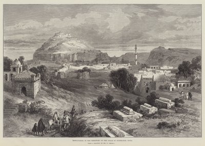 Dowlutabad, i territoriet til Nizam i Hyderabad, India av William Crimea Simpson