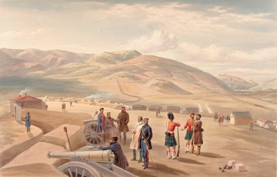 ?Highland Brigade Camp, ser sør?, 1855 av William Crimea Simpson