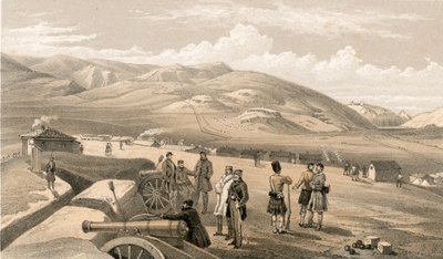 Highland Brigade Camp, ser sørover av William Crimea Simpson