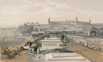 Sykehus og kirkegård på Scutari av William Crimea Simpson