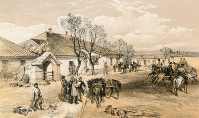 Lord Raglans hovedkvarter ved Khutor-Karagatch av William Crimea Simpson