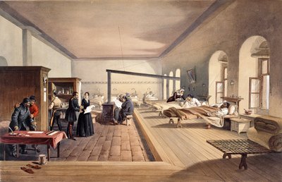 En av avdelingene på sykehuset i Scutari, fra 