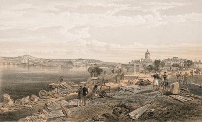 Sebastopol fra baksiden av Fort Nicholas, ser sørover av William Crimea Simpson