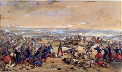 Slaget ved Tcherneya, 16. august 1855 av William Crimea Simpson