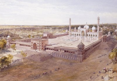 Th Jami-moskeen, Delhi, 1864 av William Crimea Simpson