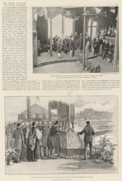 Prinsen av Wales og Dover havn av William Crimea Simpson