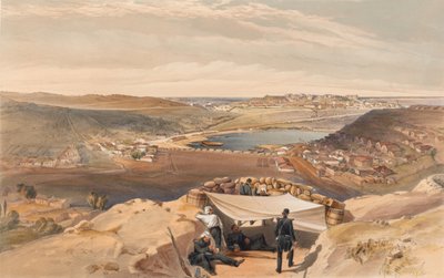 ?The Town Batteries or Interior Fortifications of Sebastopol fra den avanserte parallellen til Chapman