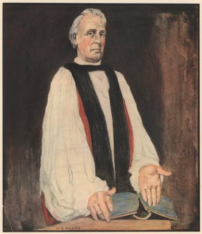 Biskopen, "La lyset ditt så skinne" (farge litho) av William Dacres Adams